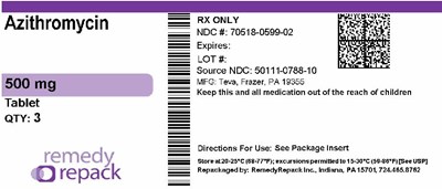Azithromycin  500mg 70518 0599 02